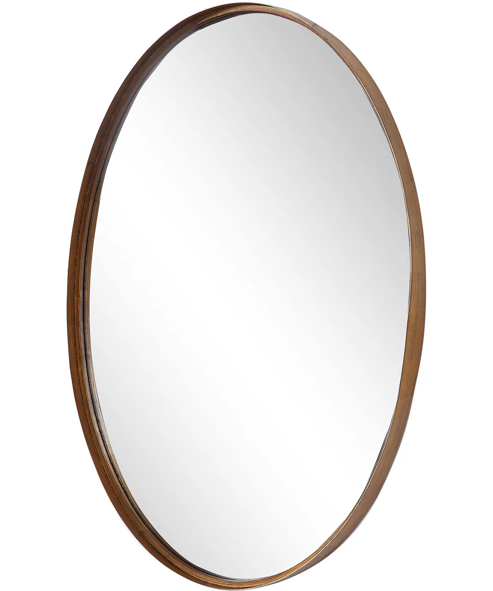 24x35" Wall Mirror Hand Finished in Gold Leaf - Image 4