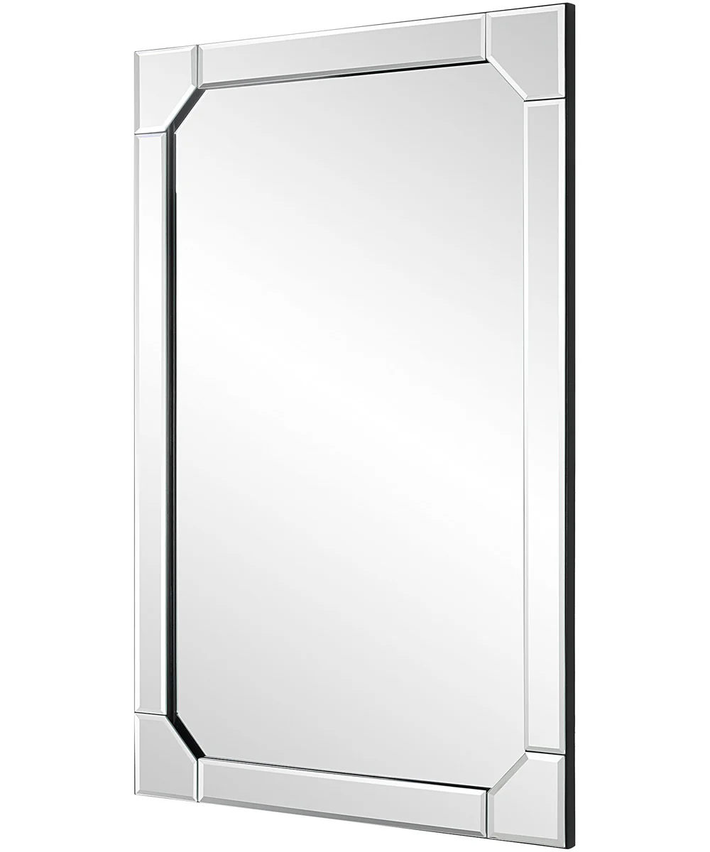 24x36" Wall Mirror Beveled Panels with Clipped Corners - Image 4