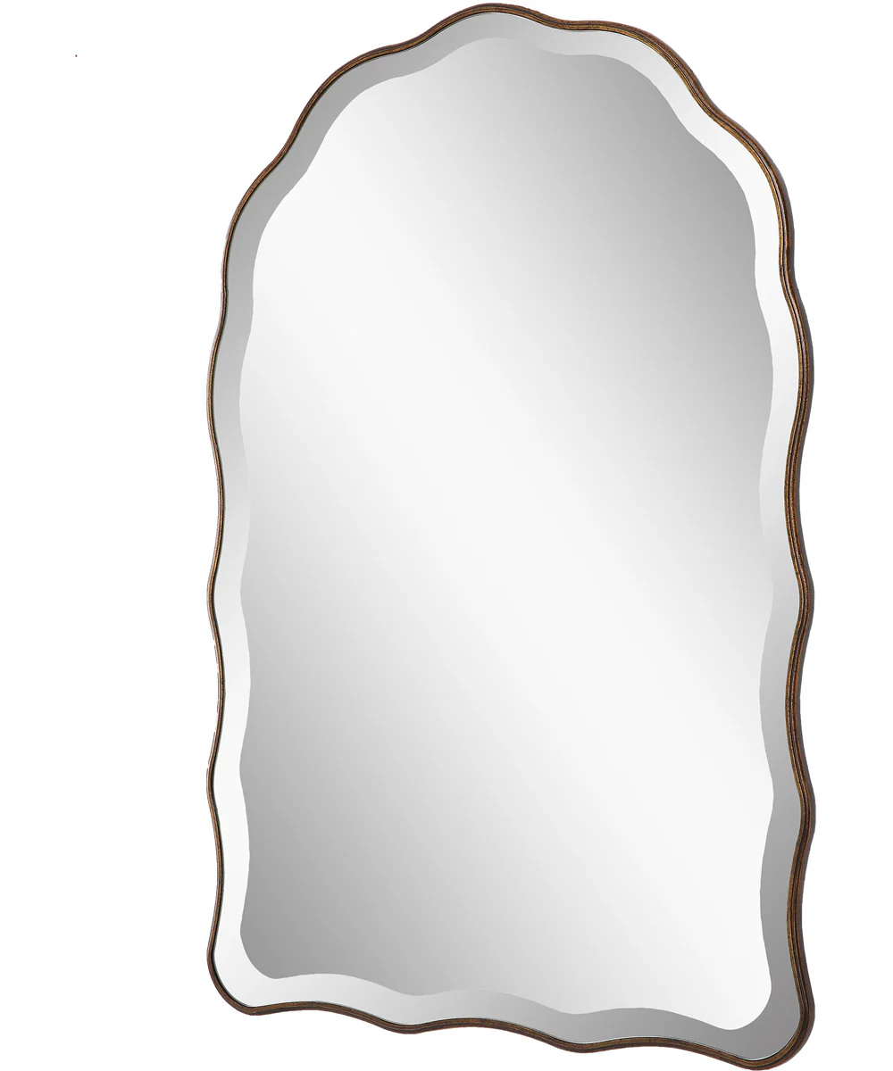 24x36" Wall Mirror in Antique Bronze with Gold - Image 4