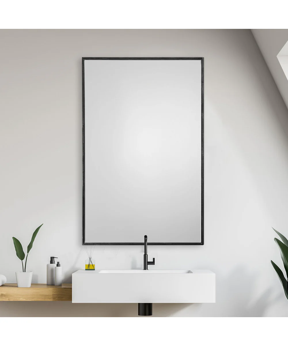 24x36" Wall Mirror Oil Rubbed Bronze - Image 2