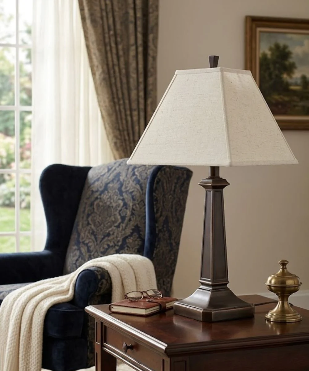 25"H Oxidized Bronze Signature by Stiffel Table Lamp, 3-Way - Image 2