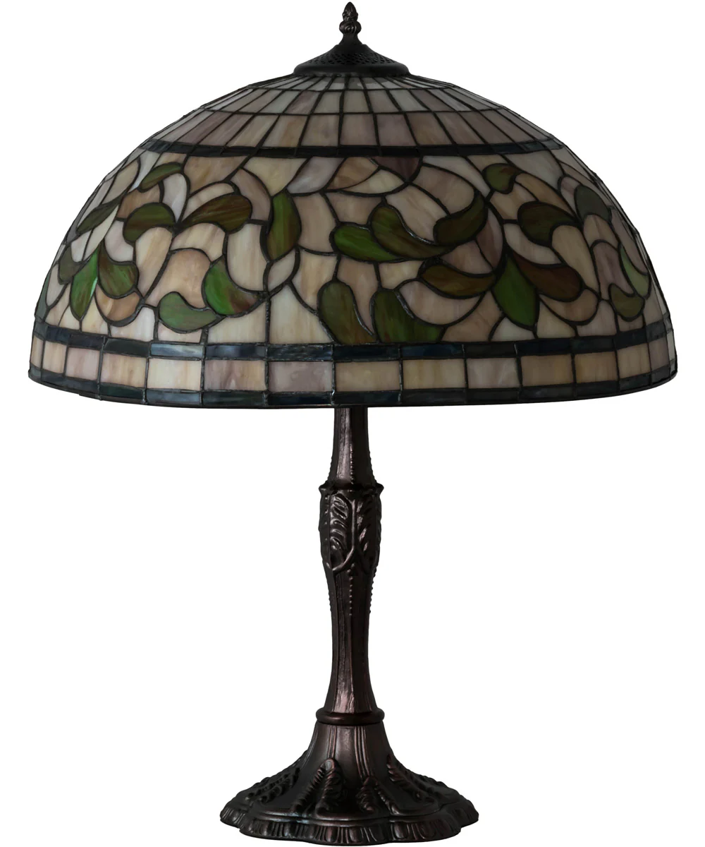 26" High Tiffany Turning Leaf Table Lamp - Image 2