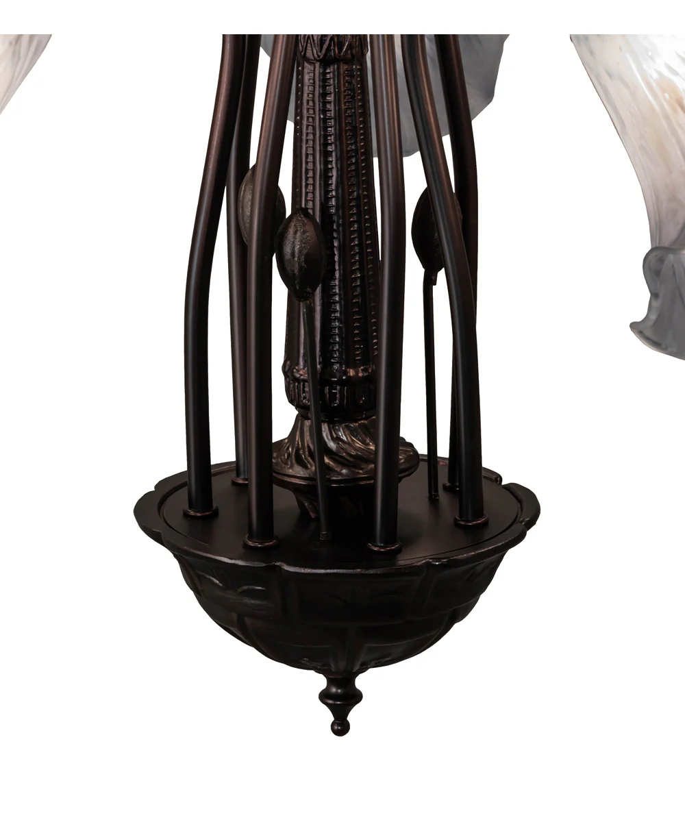26" Wide Tiffany Pond Lily 7 Light Chandelier - Image 4