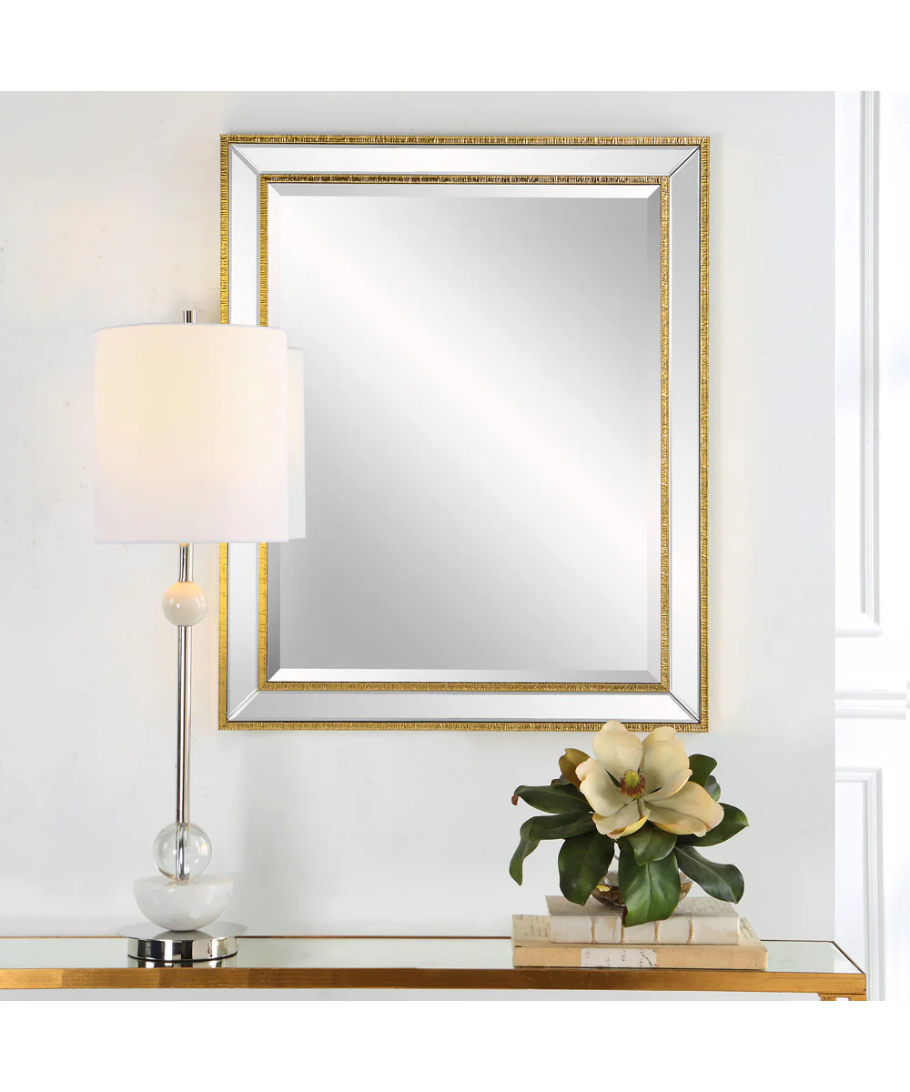 27x33" Wall Mirror in Gold - Image 2