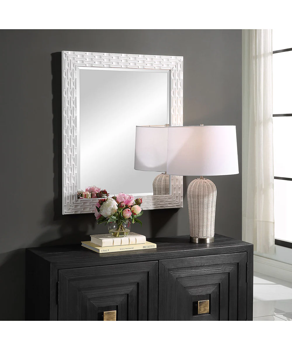 27x33" Wall Mirror Soft White - Image 3
