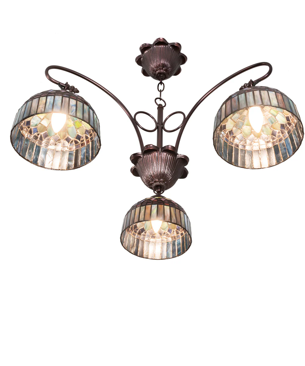 28" Wide Candice 3 Light Chandelier - Image 3