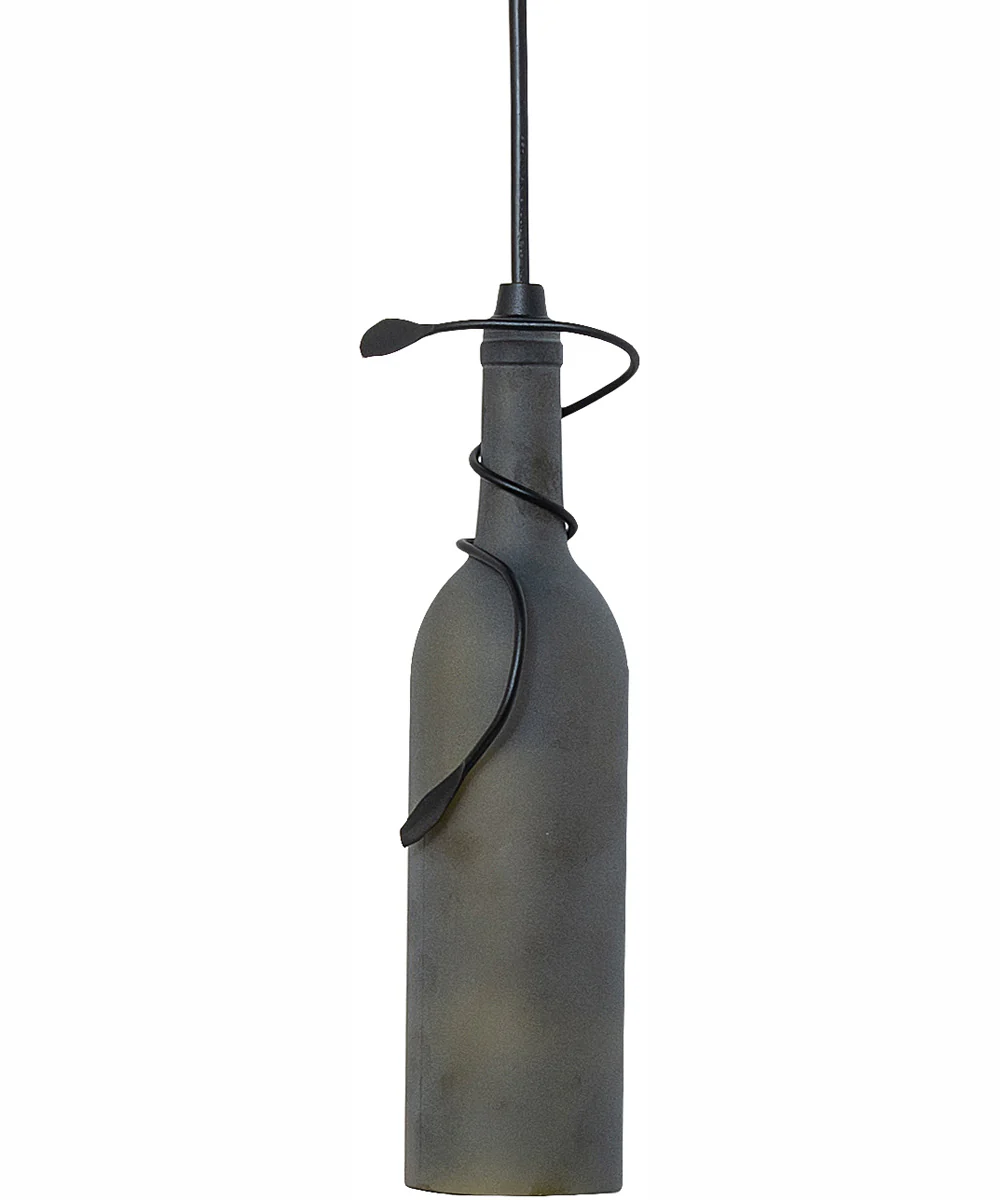 3" Wide Tuscan Vineyard Wine Bottle Mini Pendant - Image 3