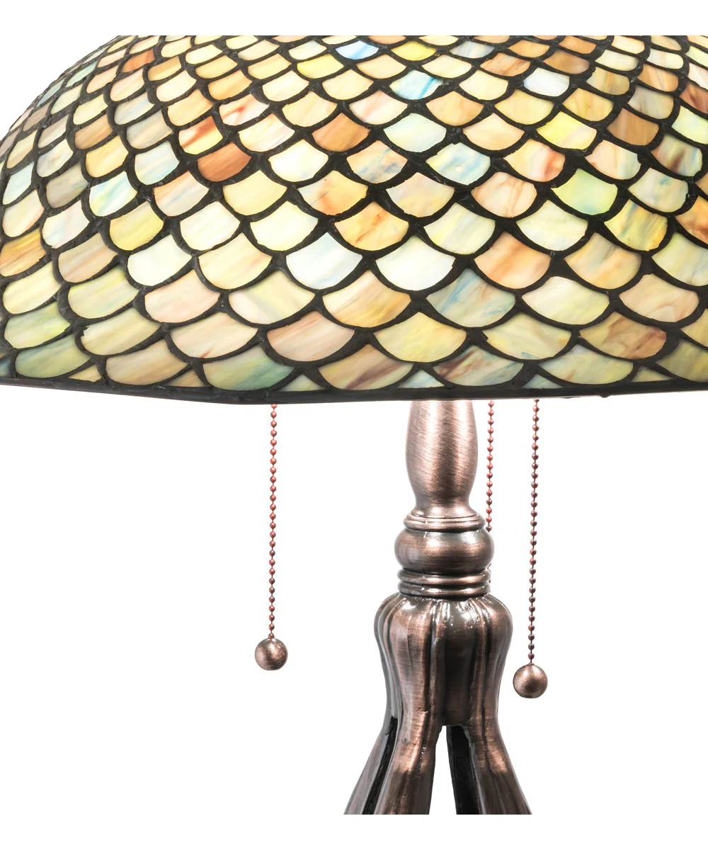 30" High Fishscale Table Lamp - Image 3