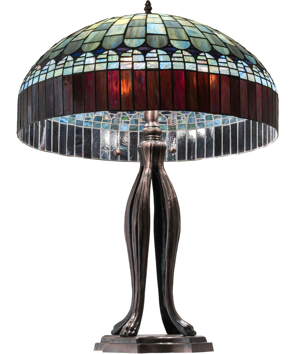 30" High Tiffany Candice Table Lamp - Image 3