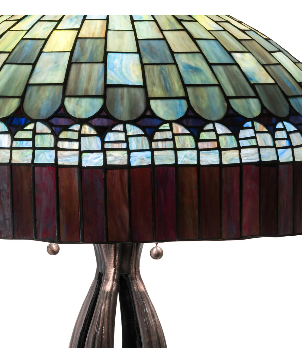 30" High Tiffany Candice Table Lamp - Image 4