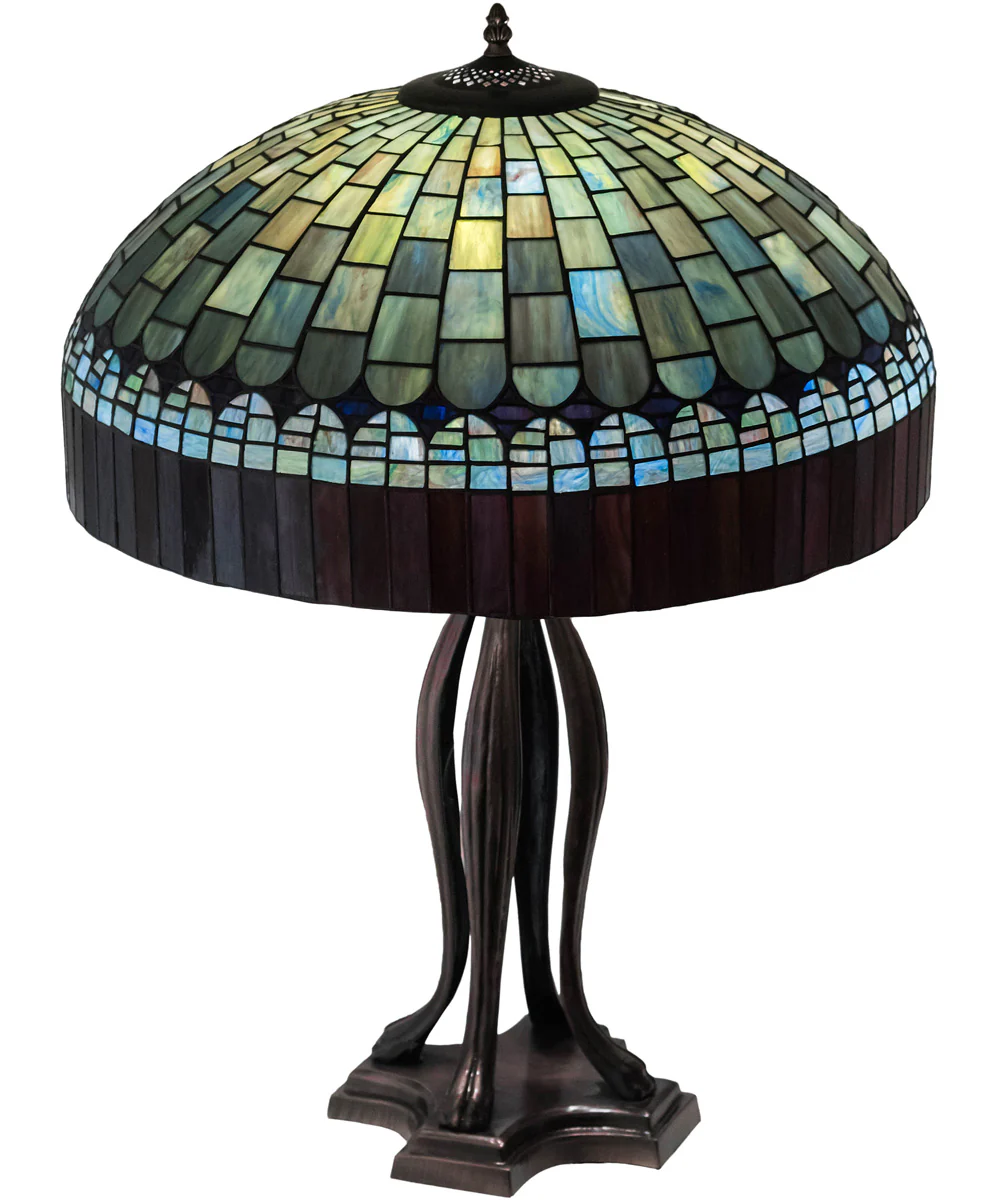 30" High Tiffany Candice Table Lamp - Image 5
