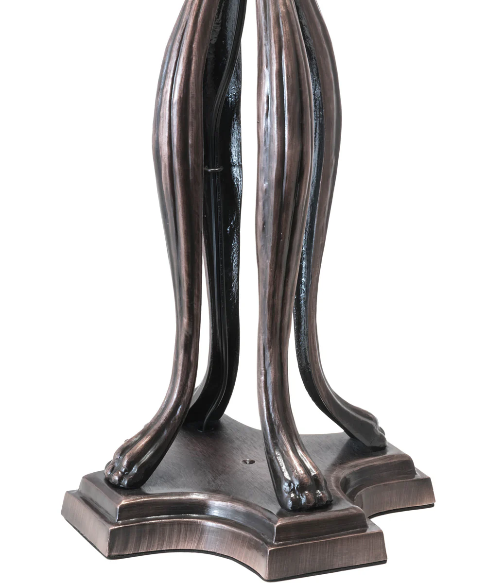30" High Tiffany Turning Leaf Table Lamp - Image 6