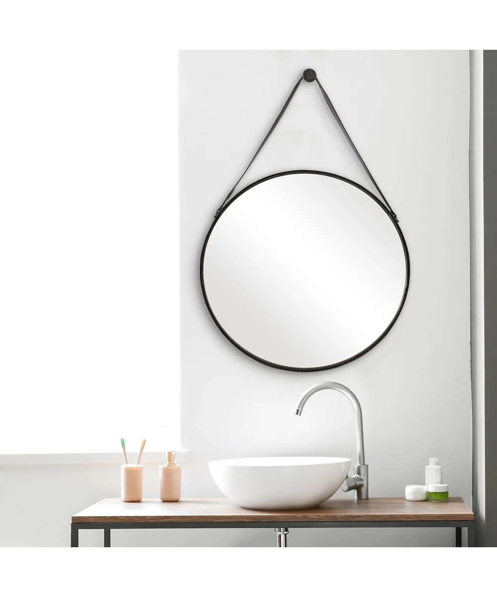 30x30" Wall Mirror Antique Bronze Metal - Image 2