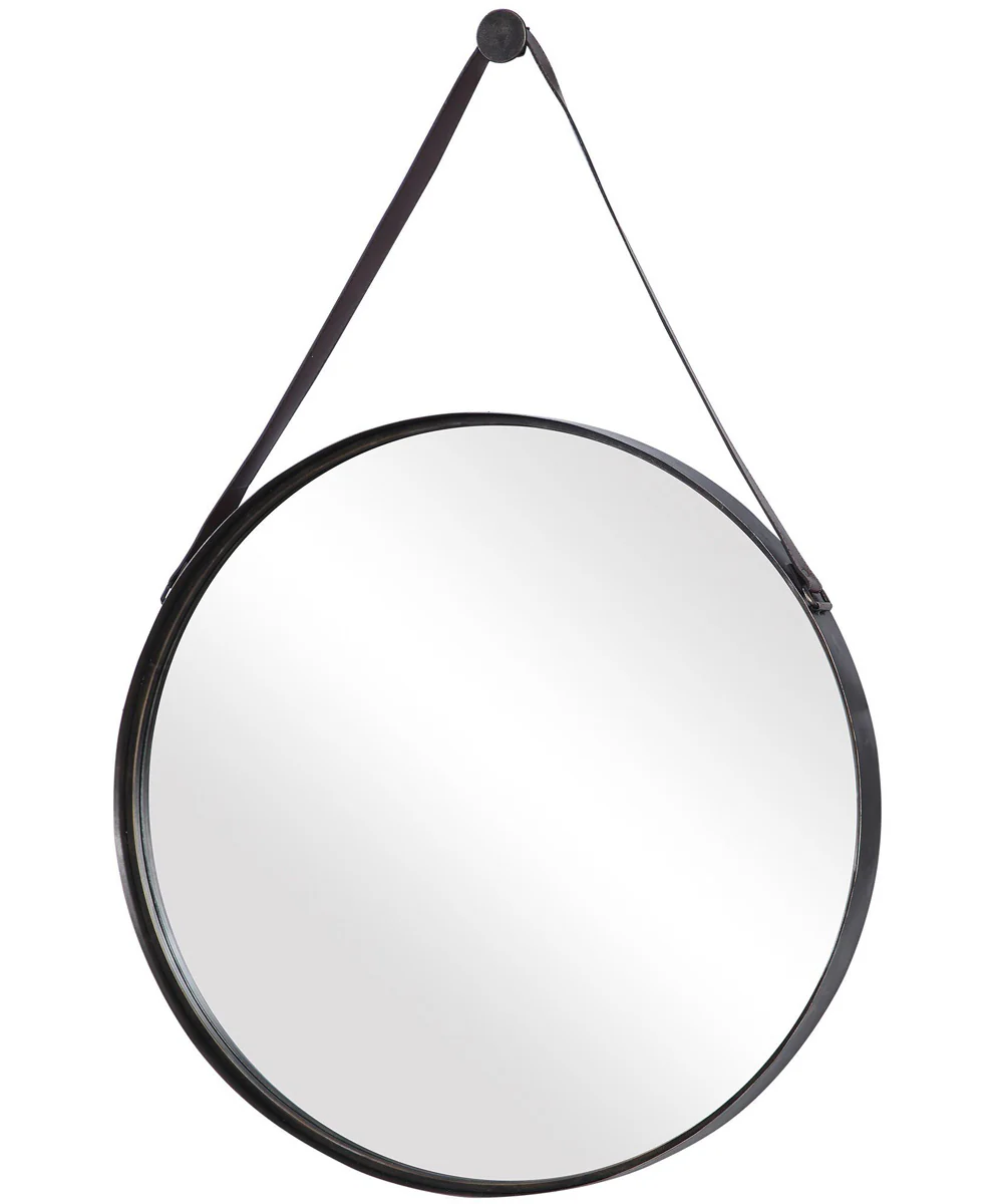 30x30" Wall Mirror Antique Bronze Metal - Image 3