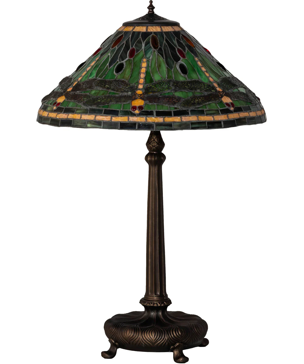 31" High Tiffany Dragonfly Table Lamp - Image 2