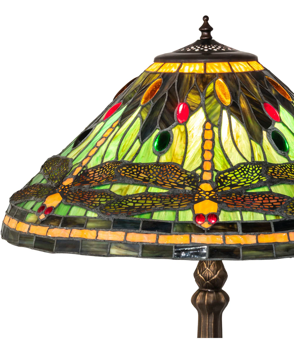 31" High Tiffany Dragonfly Table Lamp - Image 6