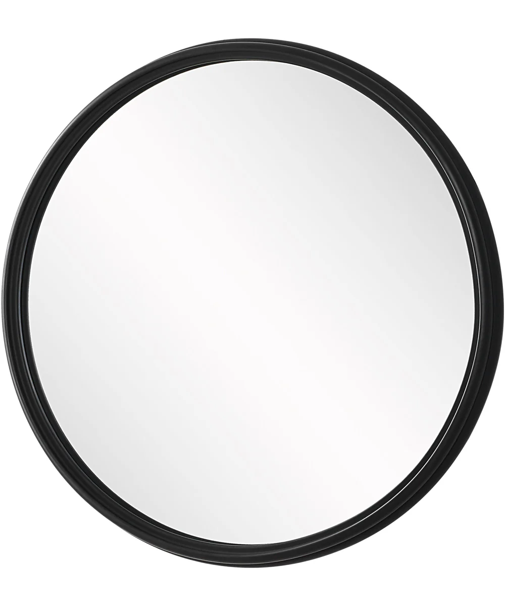 32x32" Wall Mirror Matte Black - Image 4