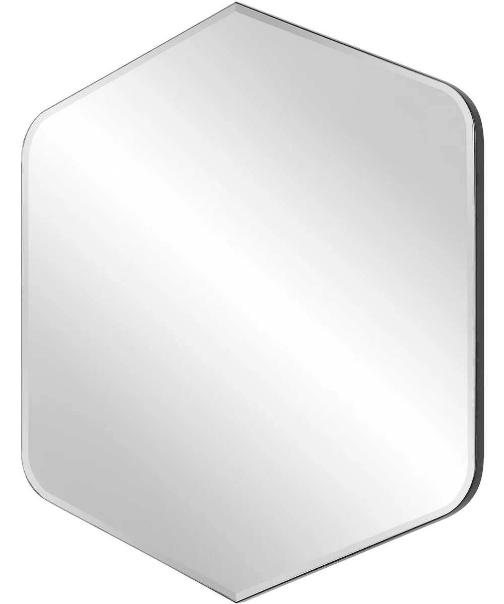 32x36" Wall Mirror Diamond in Black - Image 4