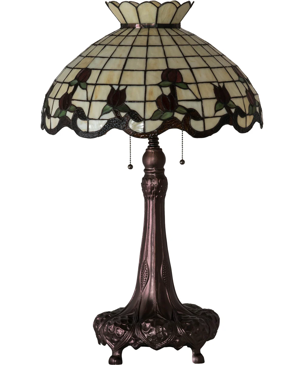 33" High Roseborder Table Lamp - Image 2