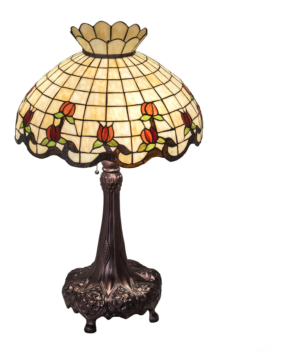 33" High Roseborder Table Lamp - Image 4