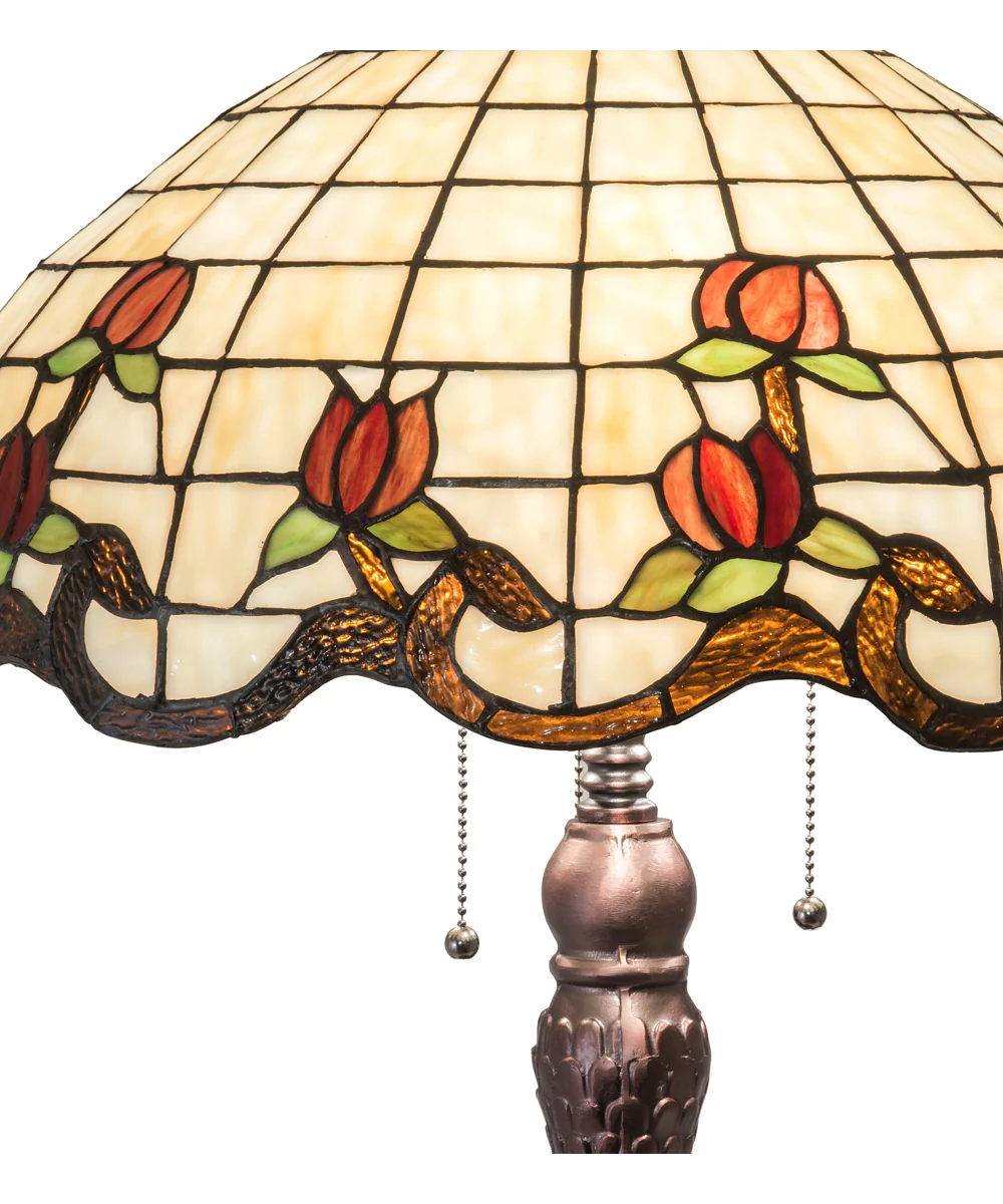 33" High Roseborder Table Lamp - Image 5
