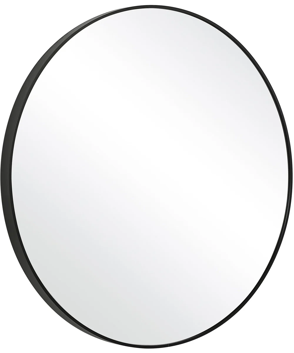 34x34" Wall Mirror in Satin Black - Image 4