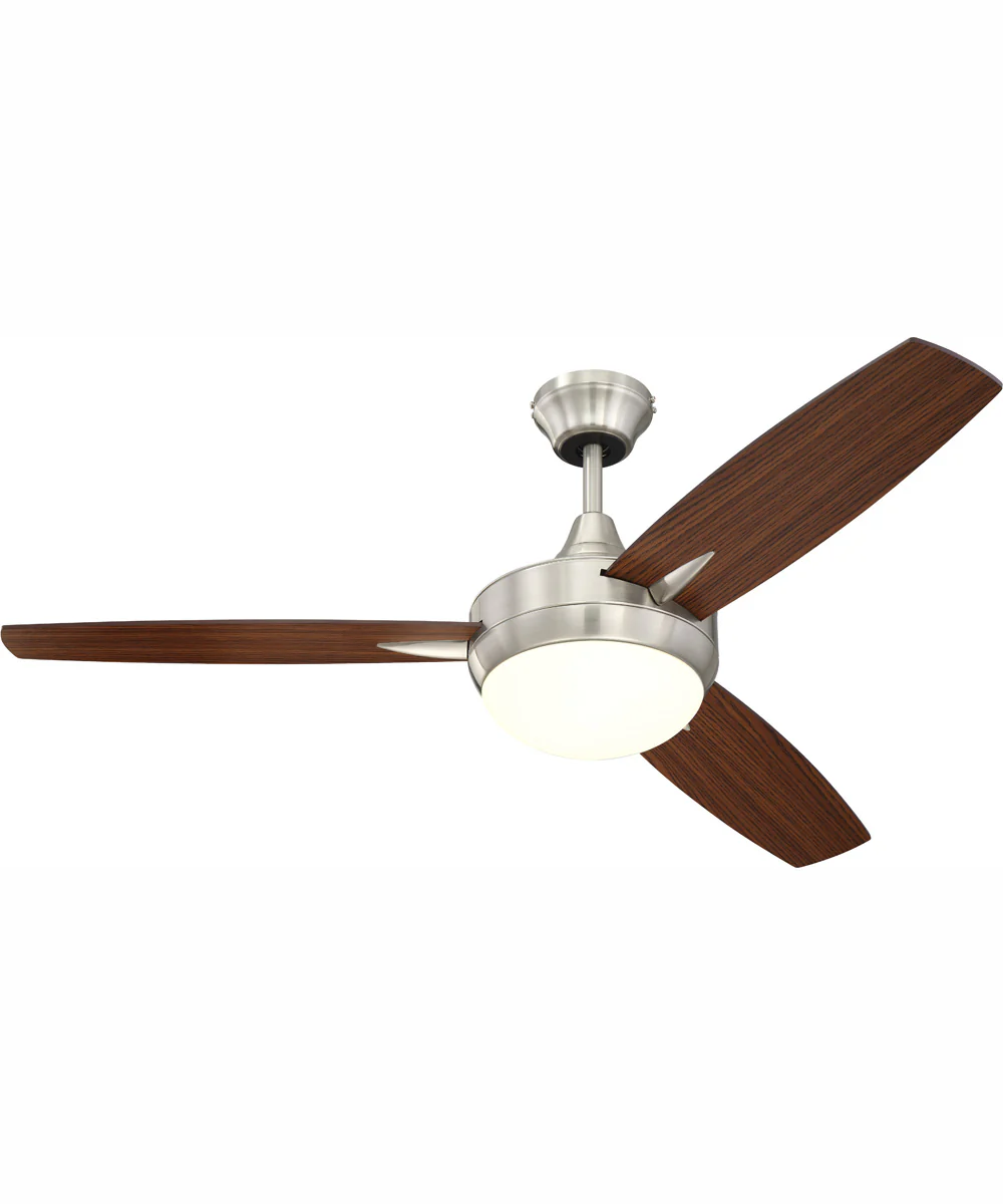48" Targas 48" 1-Light Ceiling Fan Brushed Polished Nickel - Image 2