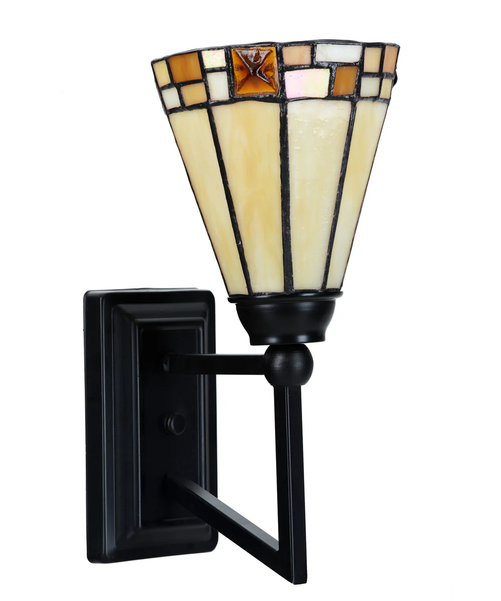 5.5 Inch W Sundance Round Led Tiffany Wall Sconce