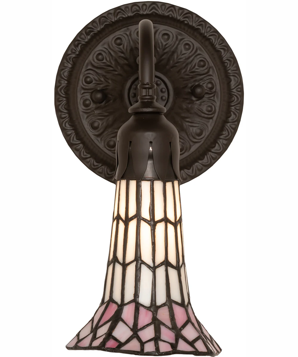 5.5" Wide Stained Glass Pond Lily Wall Sconce - Image 5