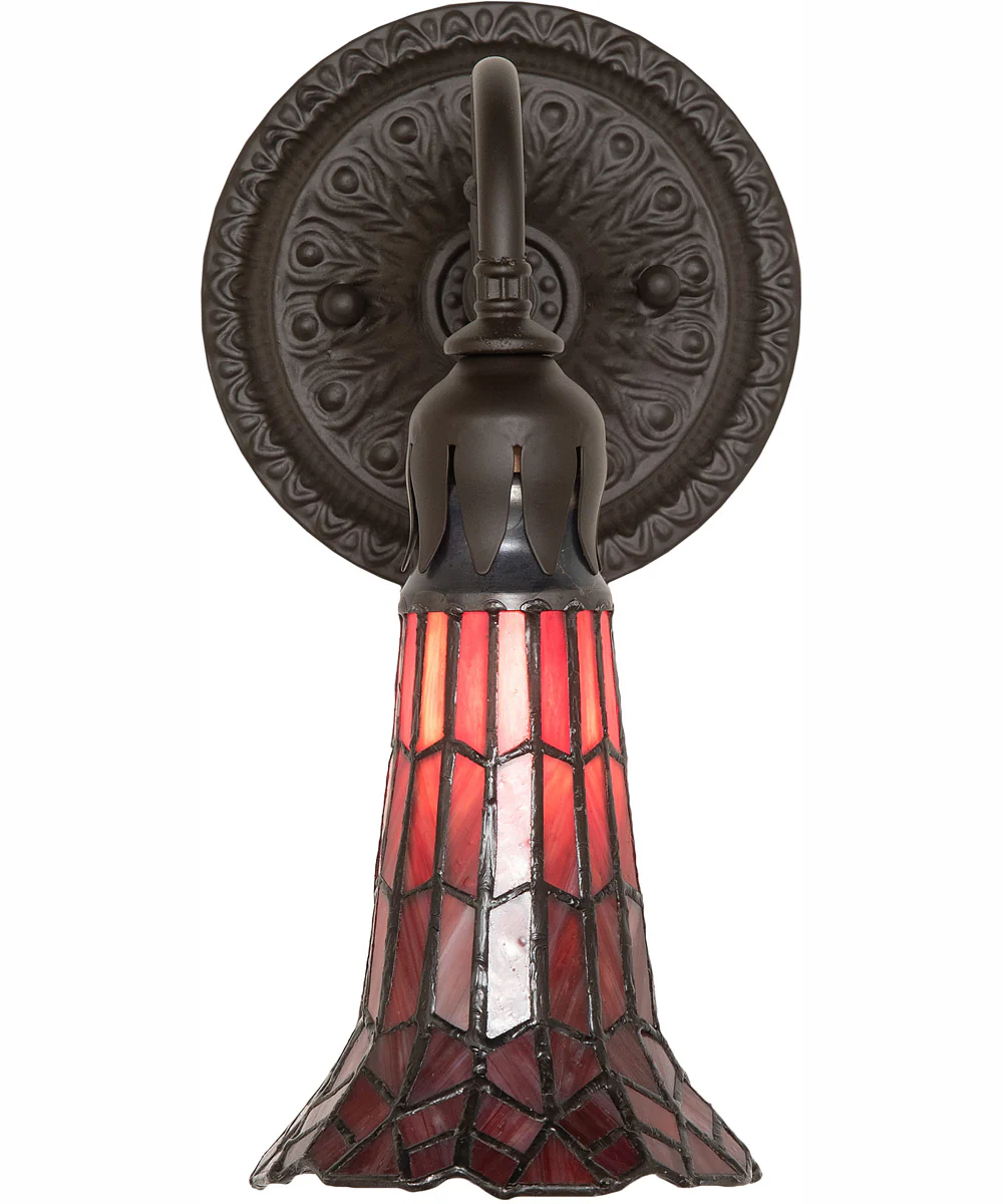 5.5" Wide Stained Glass Pond Lily Wall Sconce - Image 5