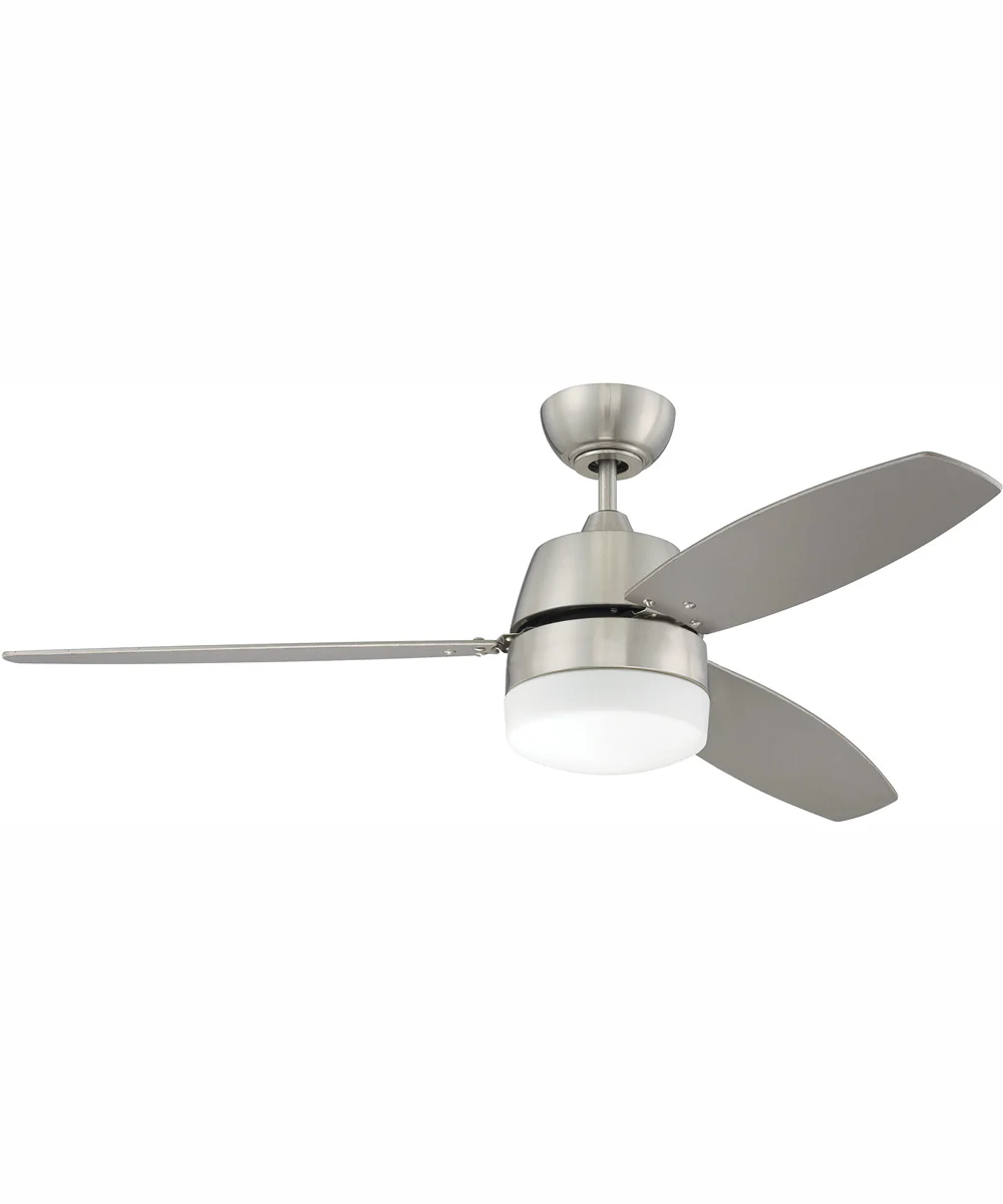 52" Beltre 1-Light Ceiling Fan Brushed Polished Nickel - Image 3