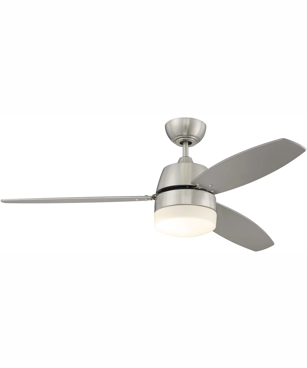 52" Beltre 1-Light Ceiling Fan Brushed Polished Nickel - Image 4