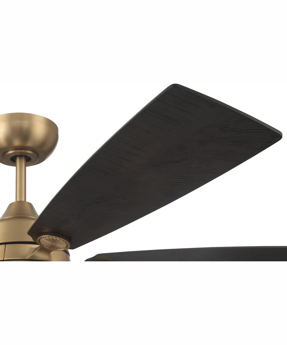 52" Chandler 1-Light Ceiling Fan Satin Brass - Image 6
