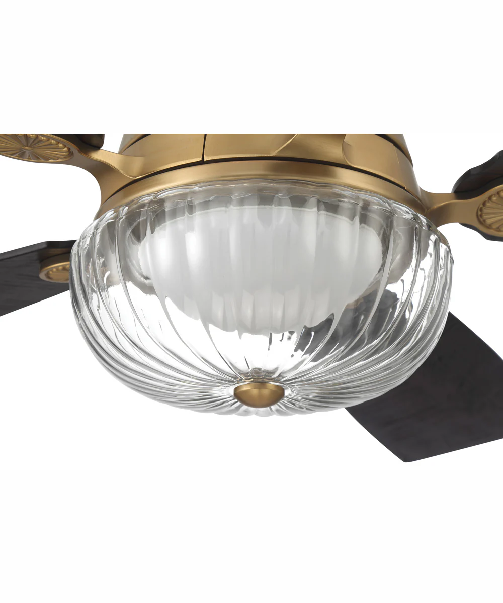 52" Chandler 1-Light Ceiling Fan Satin Brass - Image 8