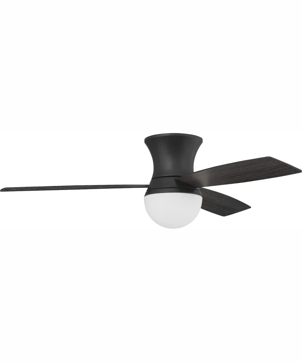 52" Daybreak 1-Light Ceiling Fan Flat Black - Image 3