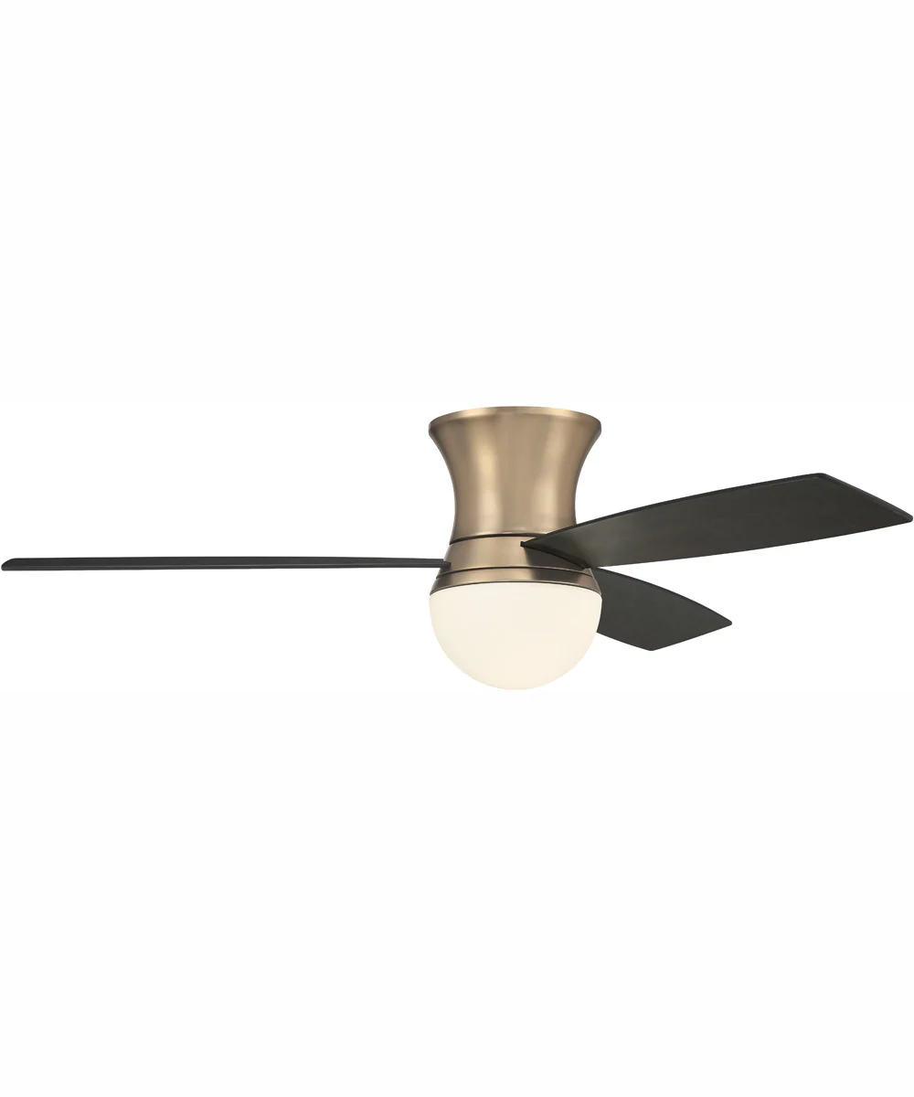 52" Daybreak 1-Light Ceiling Fan Satin Brass - Image 4