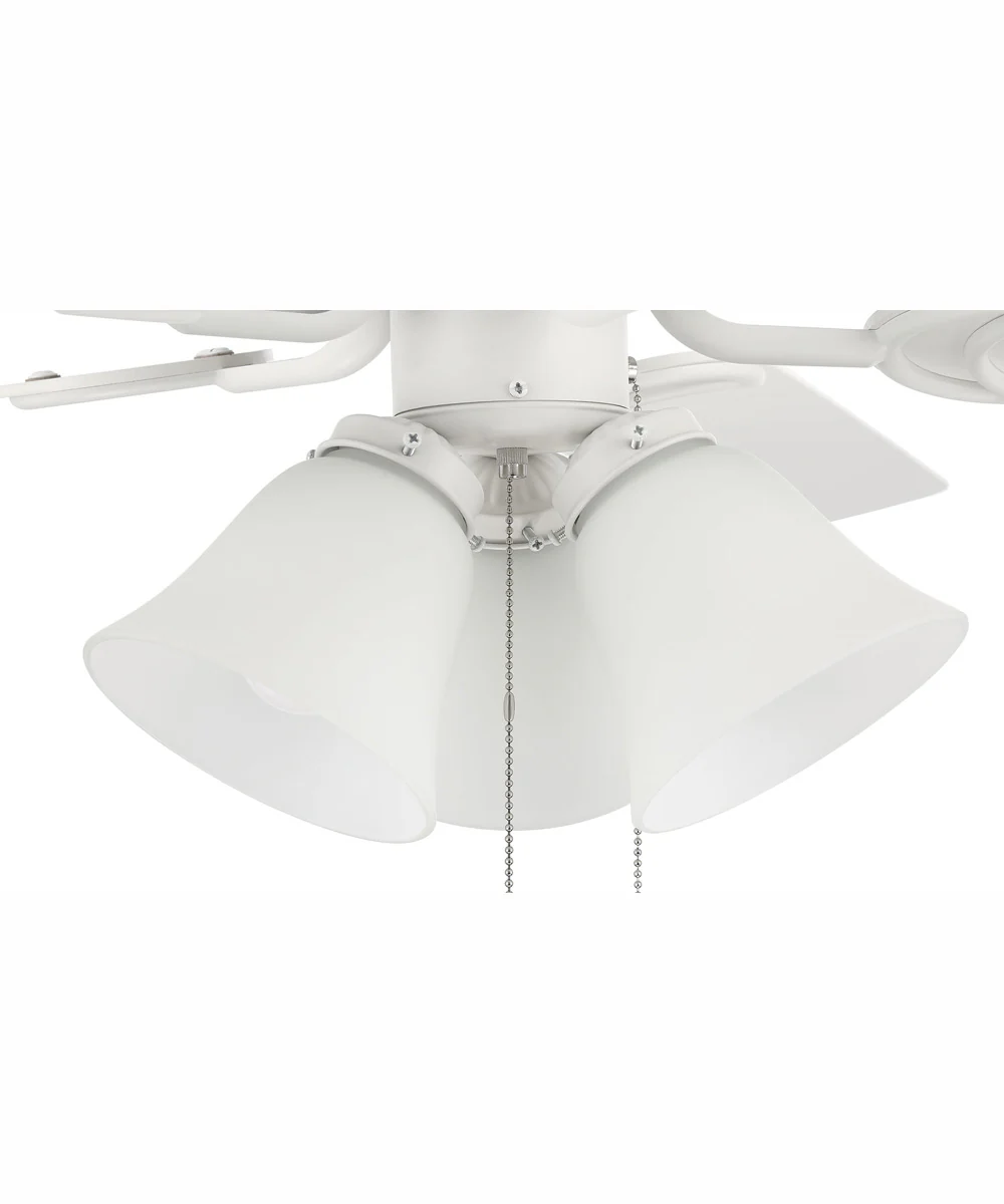 52" Decorator's Choice 2-Light Ceiling Fan Matte White - Image 6