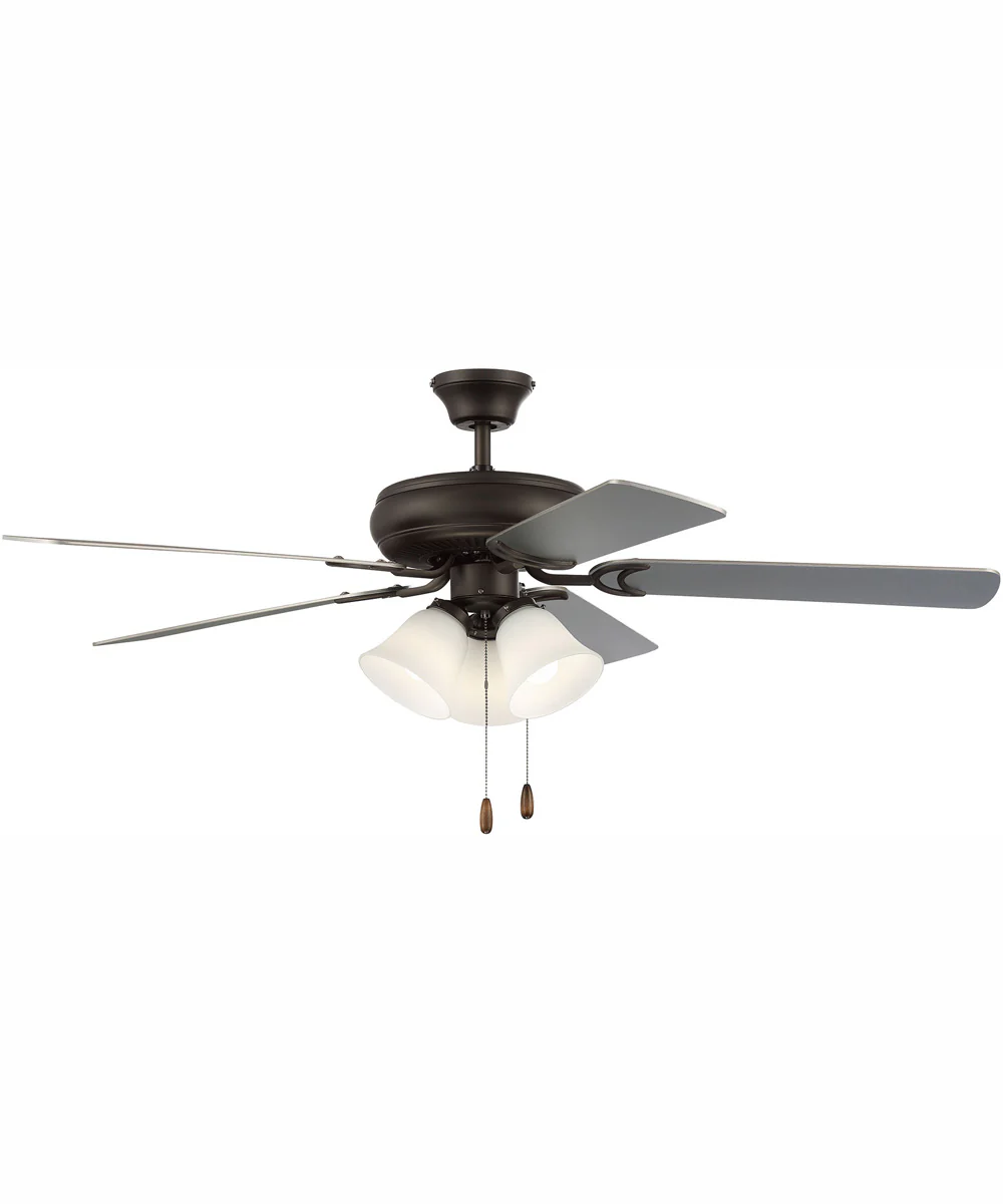 52" Decorator's Choice 3-Light Ceiling Fan Espresso - Image 2