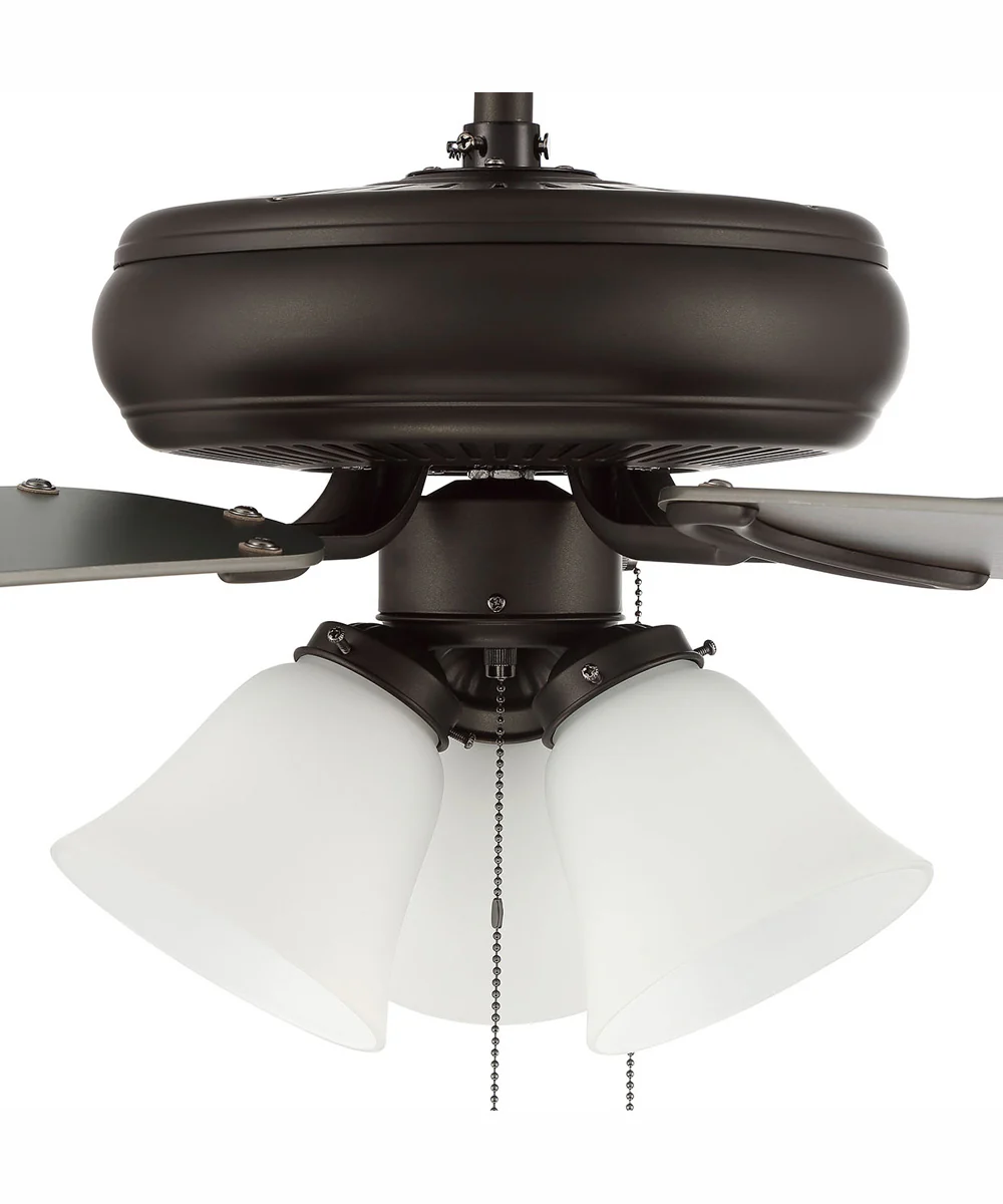 52" Decorator's Choice 3-Light Ceiling Fan Espresso - Image 6