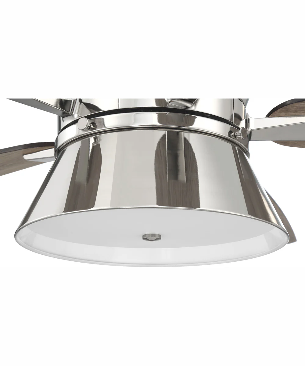 52" Dominick 3-Light Ceiling Fan Polished Nickel - Image 8