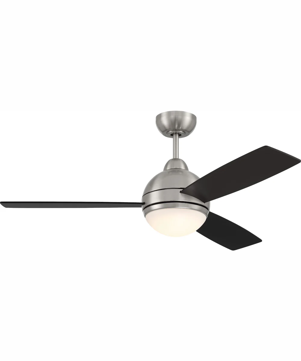 52" Keen 1-Light Ceiling Fan Brushed Polished Nickel - Image 2