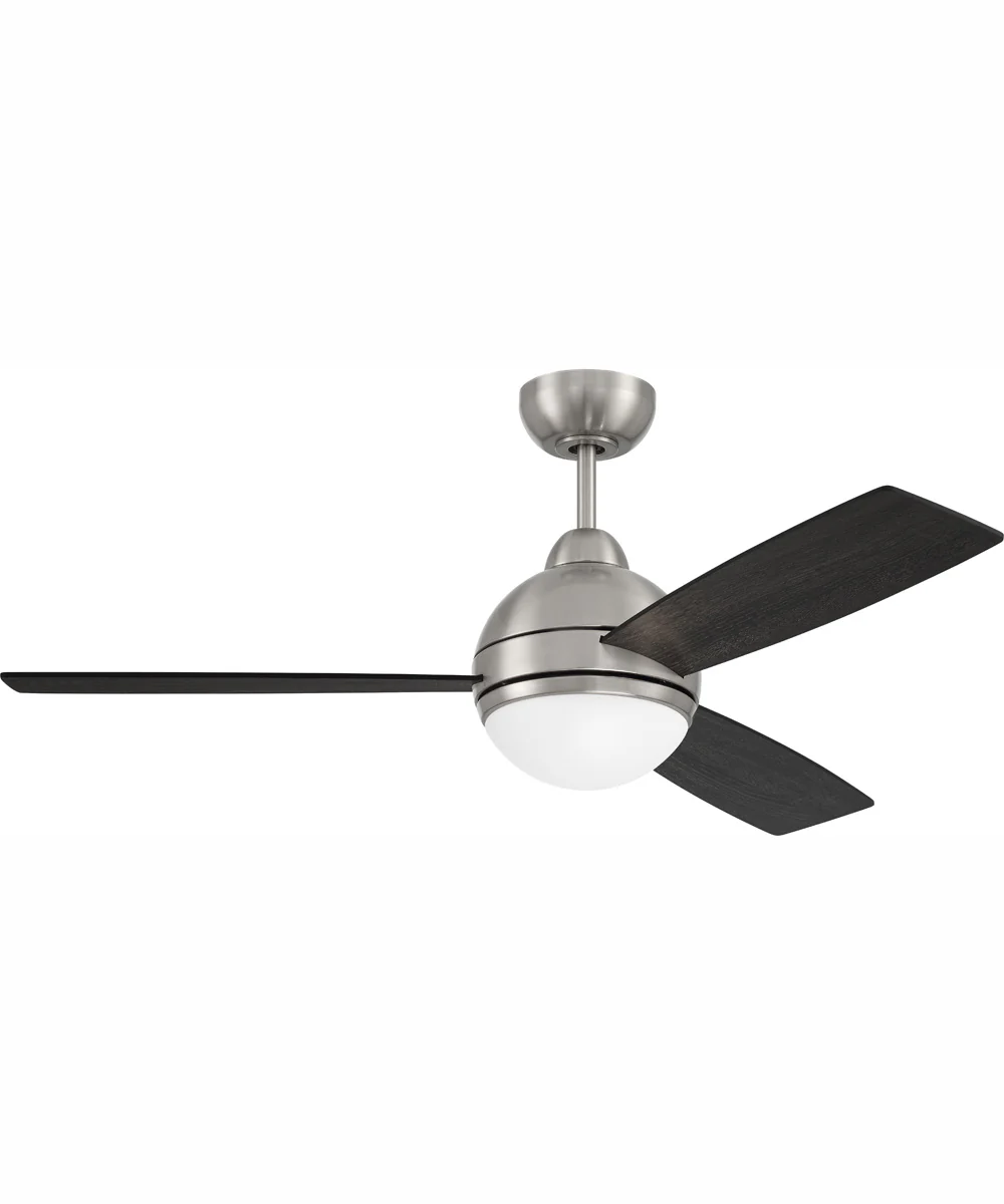 52" Keen 1-Light Ceiling Fan Brushed Polished Nickel - Image 3