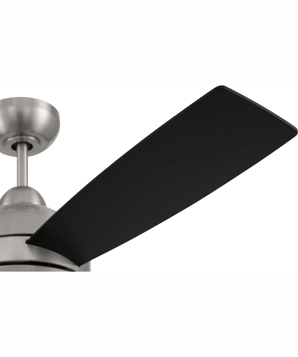 52" Keen 1-Light Ceiling Fan Brushed Polished Nickel - Image 6