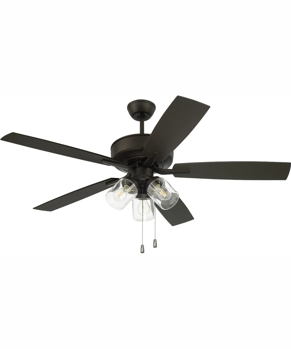 52" Outdoor Pro Plus 104 Clear 3-Light Indoor/Outdoor Ceiling Fan Espresso - Image 6