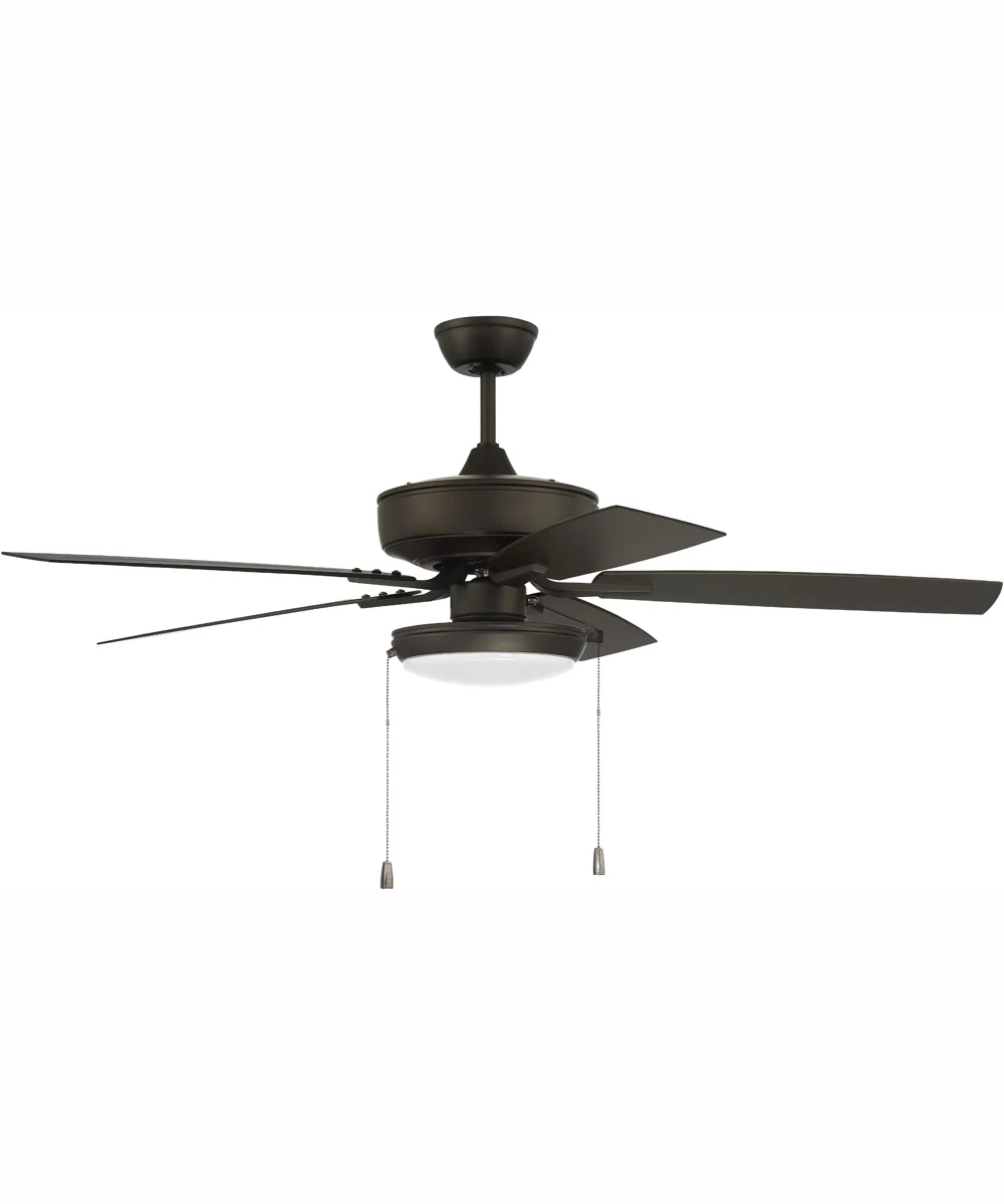 52" Outdoor Pro Plus 119 Pan Light Kit 1-Light Indoor/Outdoor Ceiling Fan Espresso
