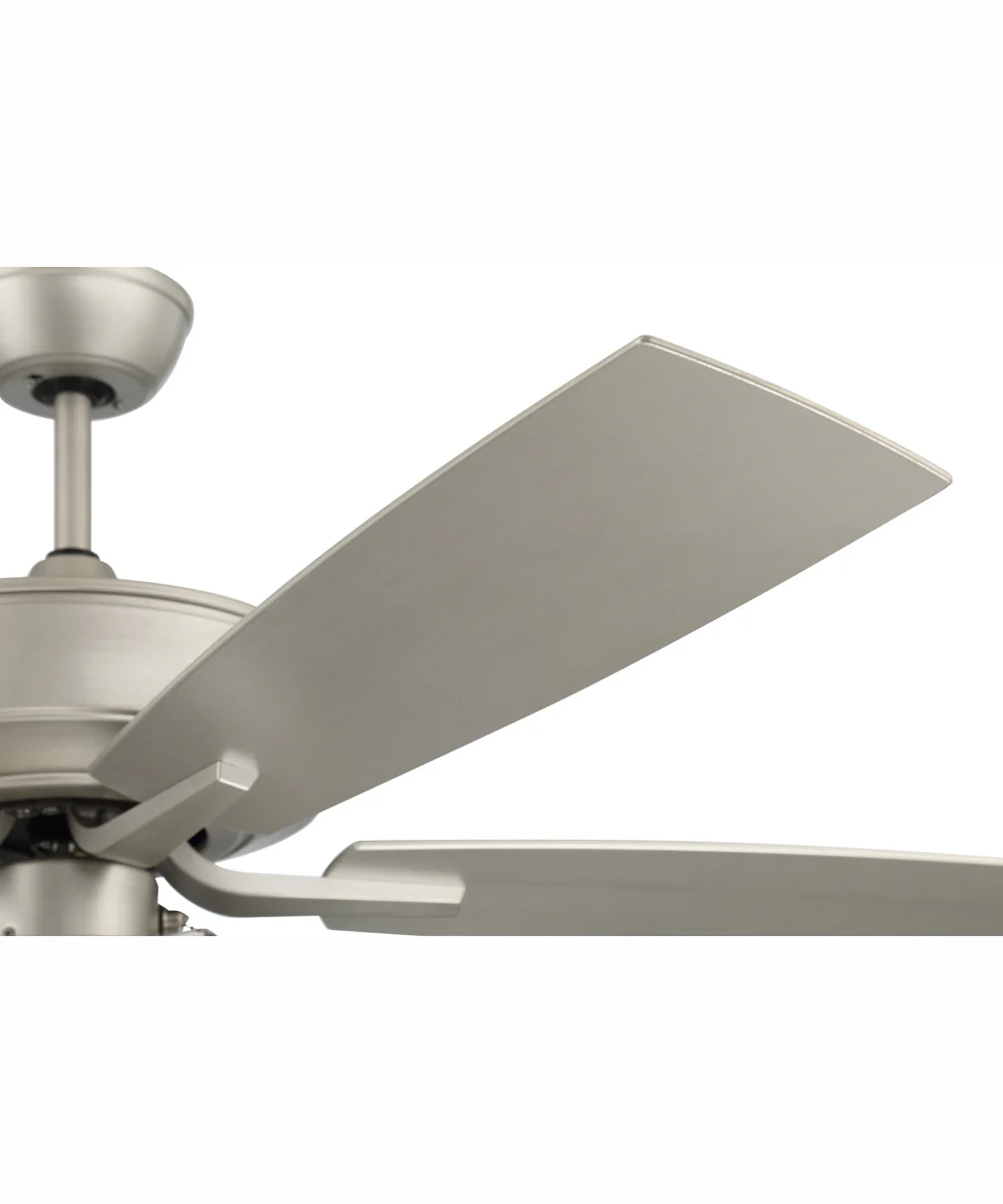 52" Outdoor Pro Plus 119 Pan Light Kit 1-Light Indoor/Outdoor Ceiling Fan Painted Nickel - Image 4