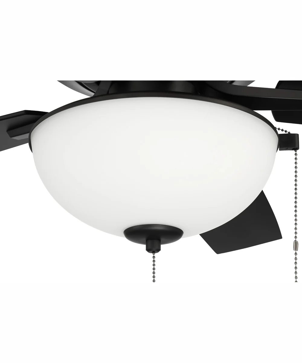 52" Outdoor Pro Plus 211 White 2-Light Indoor/Outdoor Ceiling Fan Flat Black - Image 5