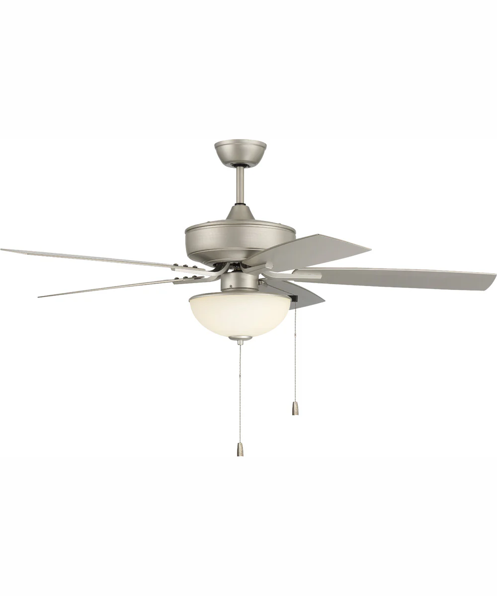 52" Outdoor Pro Plus 211 White 2-Light Indoor/Outdoor Ceiling Fan Painted Nickel - Image 2