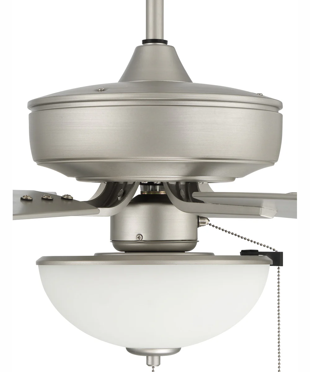 52" Outdoor Pro Plus 211 White 2-Light Indoor/Outdoor Ceiling Fan Painted Nickel - Image 3