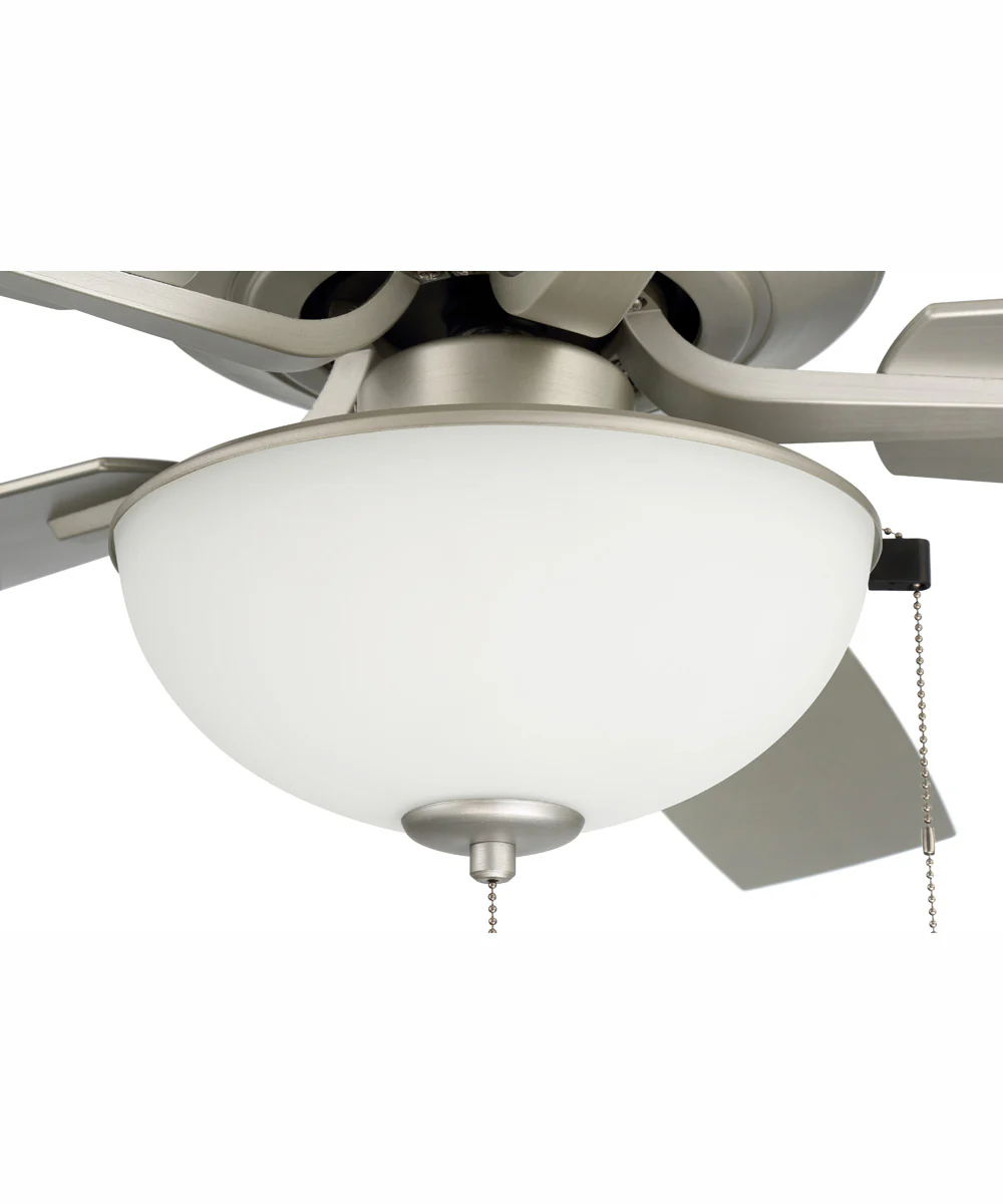 52" Outdoor Pro Plus 211 White 2-Light Indoor/Outdoor Ceiling Fan Painted Nickel - Image 5